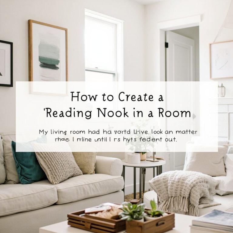 How to Create a Reading Nook in a Room That Wasn’t Designed for One