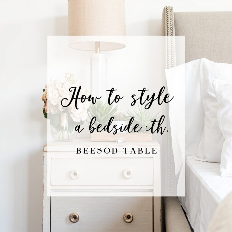 How to Style a Bedside Table That Has Three Inches of Clearance